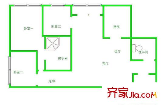恒豐一品 0室 戶型圖