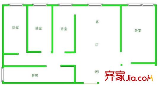 觀水馨園 4室 戶型圖