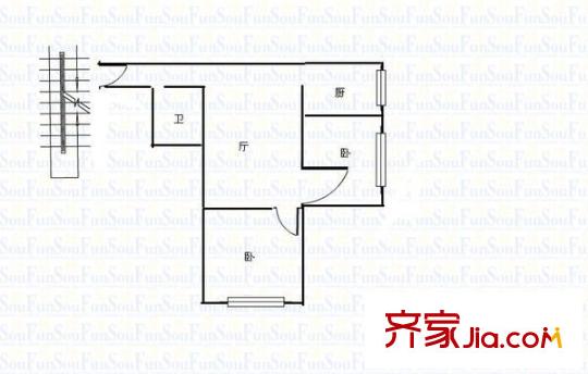 冠竹苑 2室 戶型圖