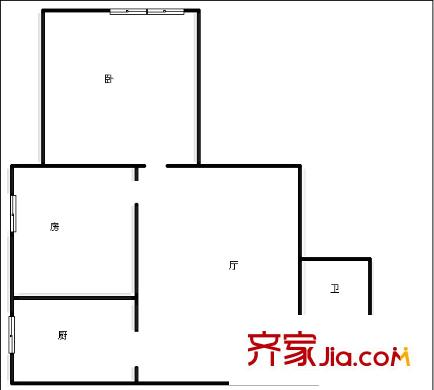 冠竹苑 2室 戶型圖