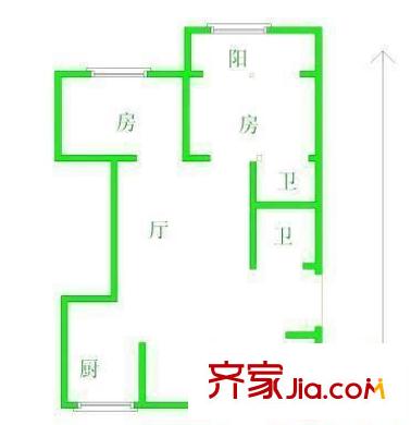 十二中教師宿舍 戶型圖3