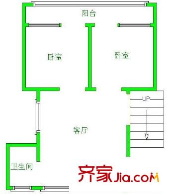 十二中教師宿舍 戶型圖1