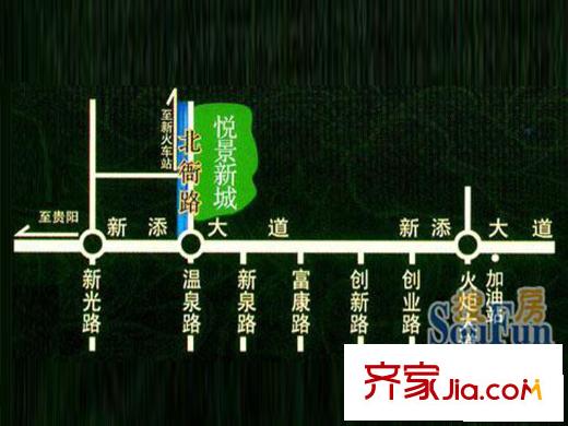 悅景新城交通圖