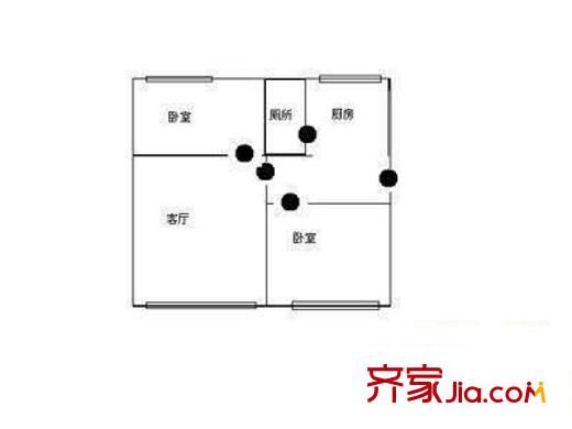 永樂新苑 3室 戶型圖