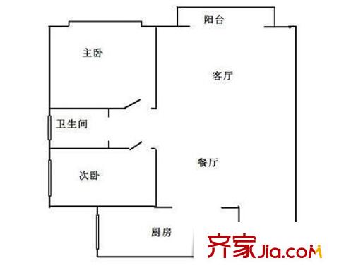 興隆城市花園臥龍居 戶型圖 2