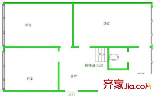 天緯南岳苑 3室 戶(hù)型圖
