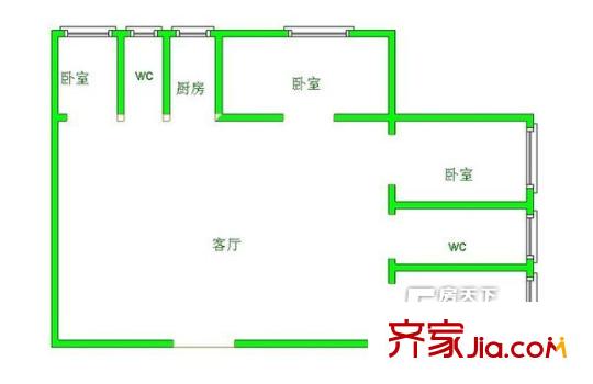 城基路商檢局宿舍 戶型圖 3