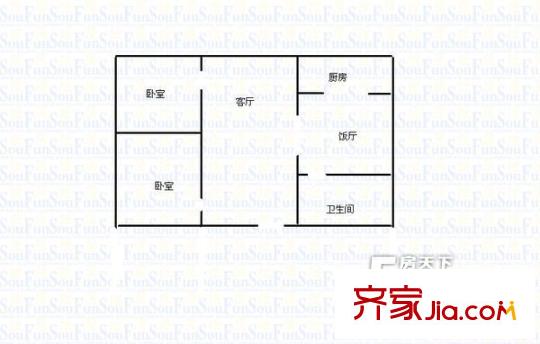 城基路商檢局宿舍 戶型圖1