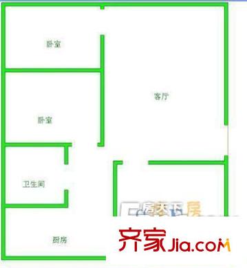 朝陽(yáng)洞路民宅戶型圖03 