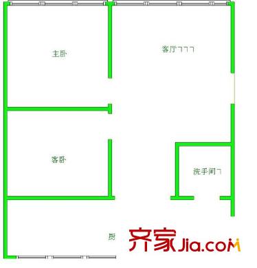 安云路小區(qū) 2室 戶(hù)型圖