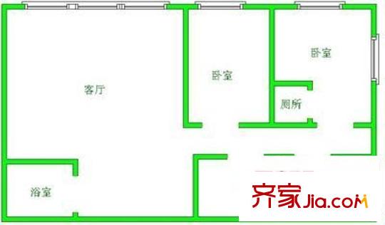 銀海大廈 3室 戶型圖