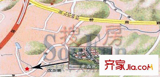 水晶苑交通圖