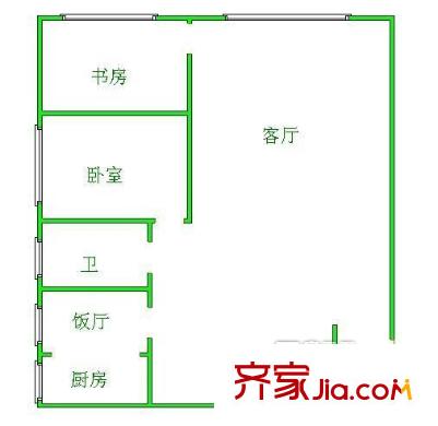 市西路海文商場旁小區(qū)戶型圖戶型圖1 2室2廳1衛(wèi)1廚
