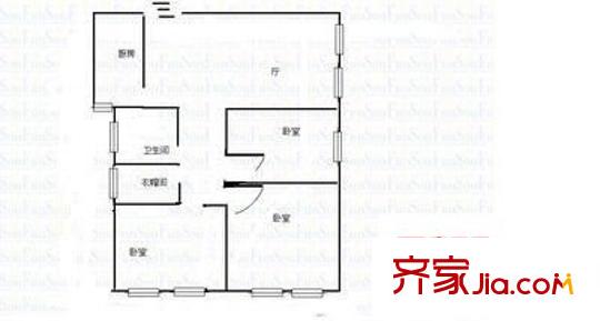 佳和花園 3室 戶型圖