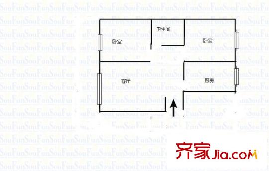康瑞苑 2室 戶型圖