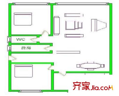 瑞華園 3室 戶型圖