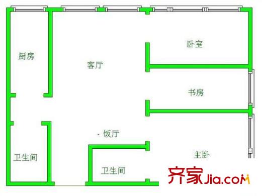 龍福花園 戶型圖 2