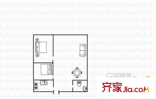 宏明大廈 戶型圖 1