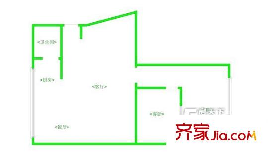 紅邊門西部浴海樓上小區(qū) 戶型圖 4