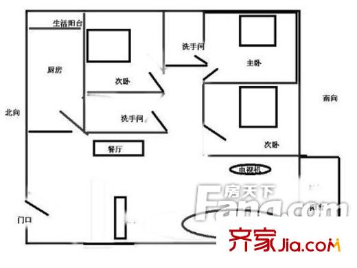 公園南路社區(qū) 戶型圖4