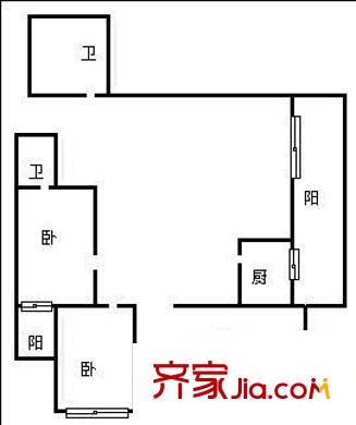觀水馨園 3室 戶型圖