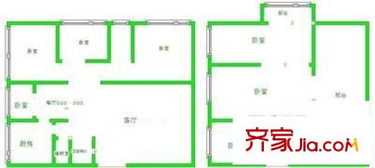 冠竹苑 7室 戶型圖