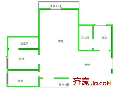 亨特國際 0室 戶型圖