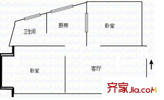 貴橡大廈 2室 戶型圖