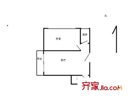 逸彩馨苑戶型圖11 1室1廳1衛(wèi)1廚