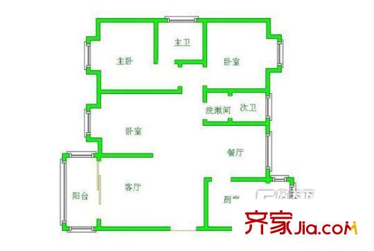 黔錦花園 戶型圖