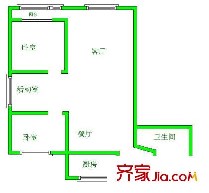 朝陽洞路民宅 戶型圖3