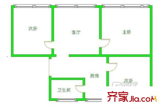 城基路商檢局宿舍 戶型圖 1