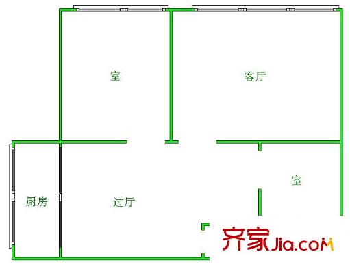 朝陽(yáng)洞路民宅 戶型圖4