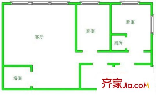 銀海大廈 3室 戶型圖