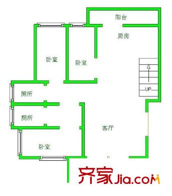 水晶苑 4室 戶型圖