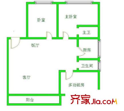 瑞華園 3室 戶型圖