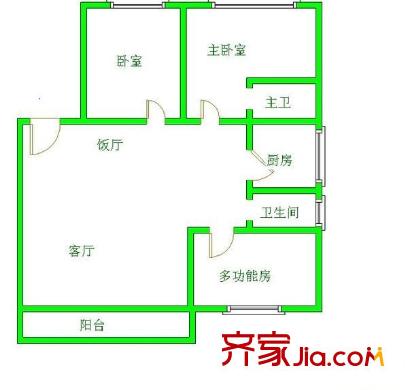 瑞華園 3室 戶型圖