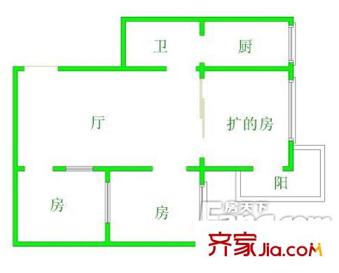 百靈時(shí)尚天地 戶型圖 1