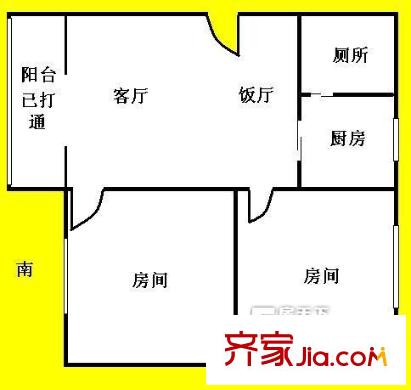 百靈時(shí)尚天地 戶型圖 2