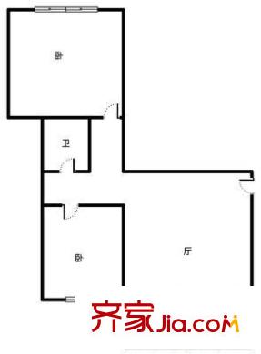 五柳小區(qū) 2室 戶型圖