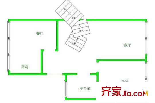 黔靈公園 3室 戶型圖