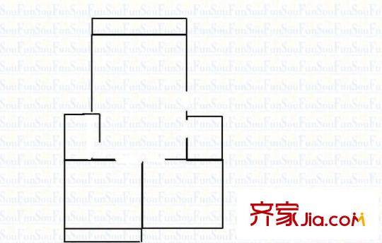黔靈公園 2室 戶型圖