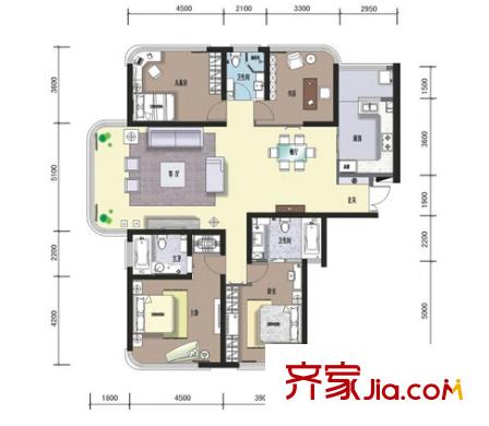 體育路小區(qū) 戶型圖 1