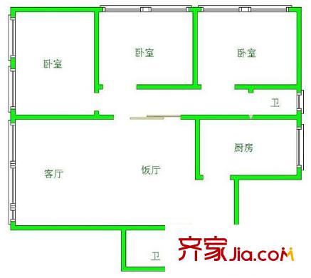 博愛公寓 戶型圖 3