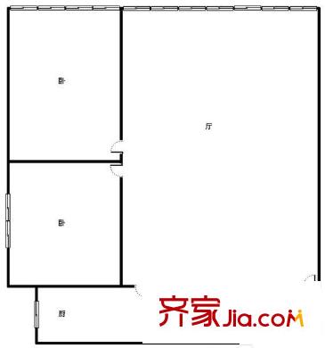 深宏苑 2室 戶型圖