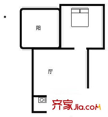 柳灣小區(qū) 1室 戶型圖