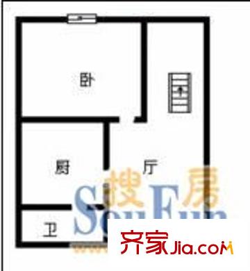 柳灣小區(qū) 2室 戶型圖