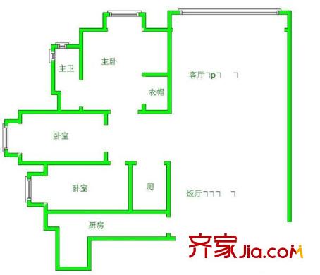 亨特國際 0室 戶型圖