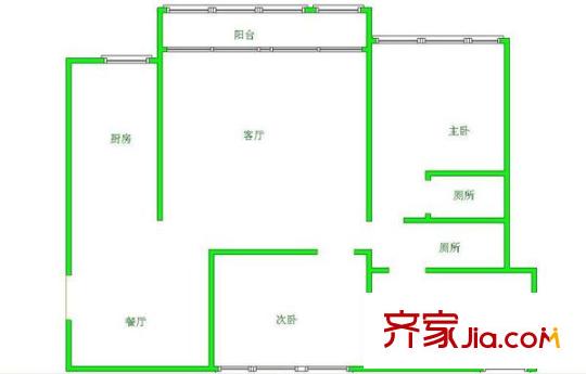 亨特國際 0室 戶型圖