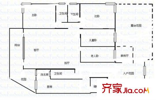 亨特國際 0室 戶型圖